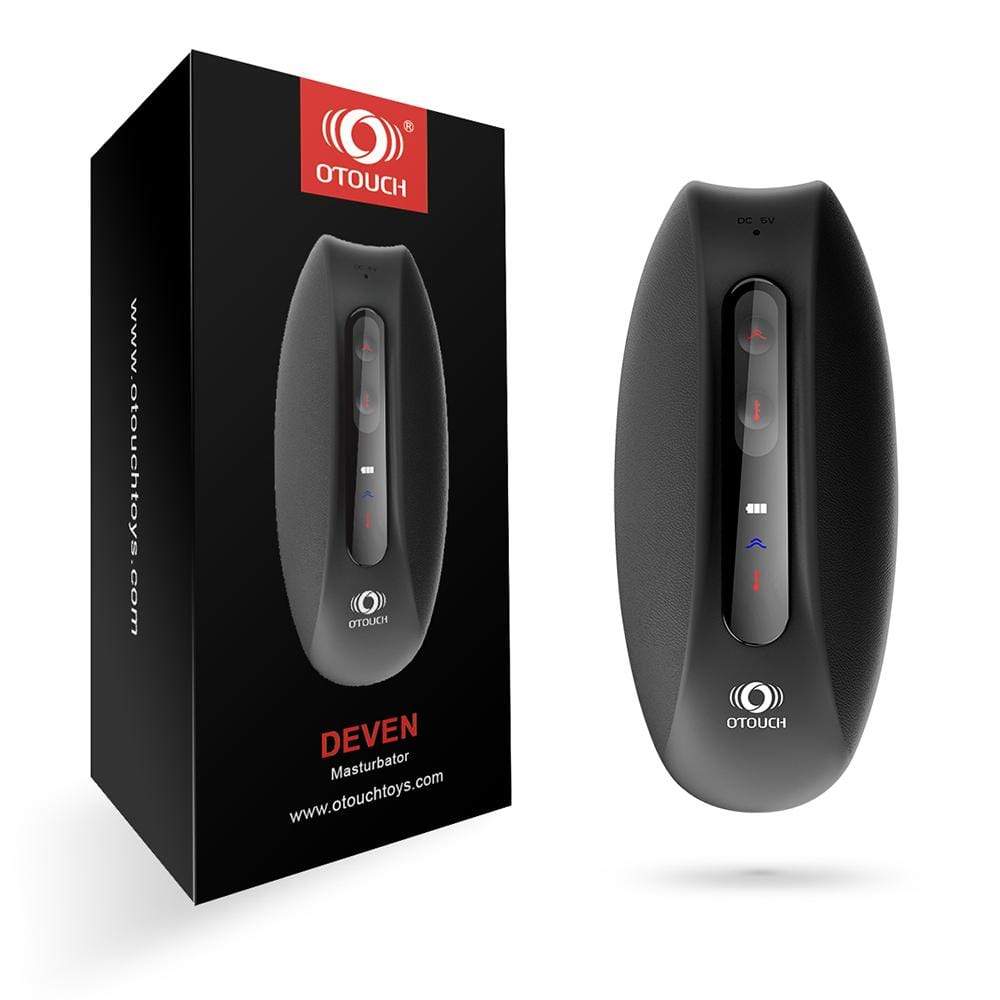OTOUCH｜DEVEN 蝶吻 震動加溫 脈衝振動龜頭訓練杯 電動飛機杯