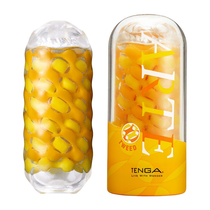 TENGA｜ARTE 織紋杯 TWEED 厚磅黃 TAR-001-TW