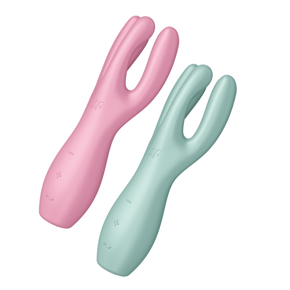 [DC]Satisfyer｜ Threesome 3 多功能震動器 (粉綠)