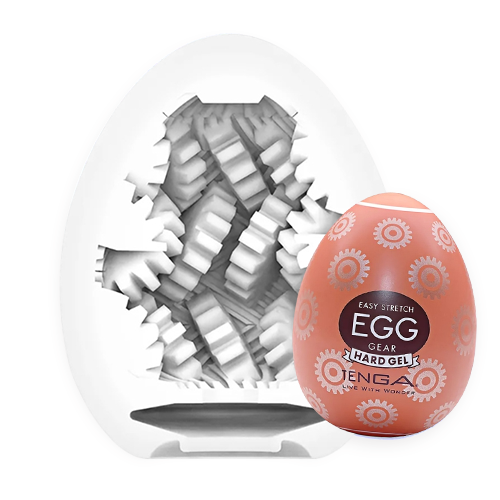 TENGA｜HARD 齒輪 GEAR 挺趣蛋 EGG-H06