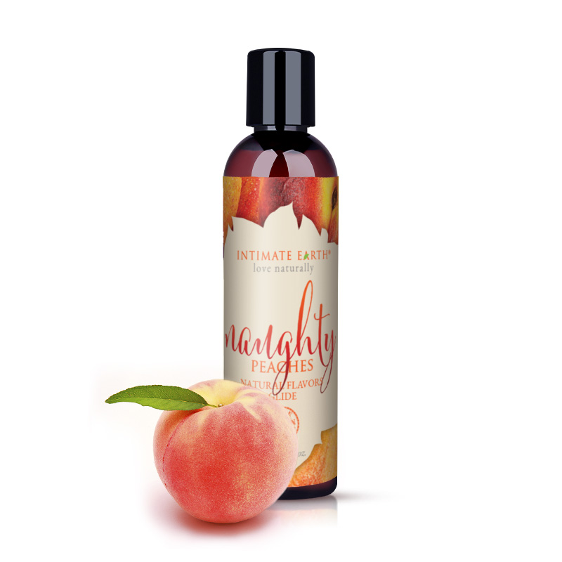 Intimate Earth｜Naughty Peaches Natural Flavors Glide 果味口交潤滑液  桃子味 120ml