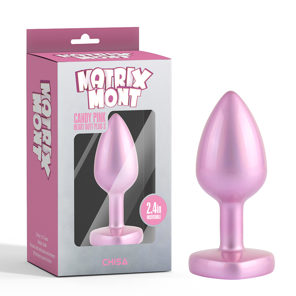 CHISA｜Candy Pink Heart Butt Plug S 糖果粉紅愛心後庭塞 S
