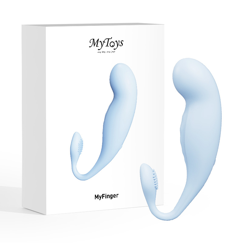 Mytoys｜德國 MyFinger 愛潮 G點摳動跳蛋 - 遙控版-水藍