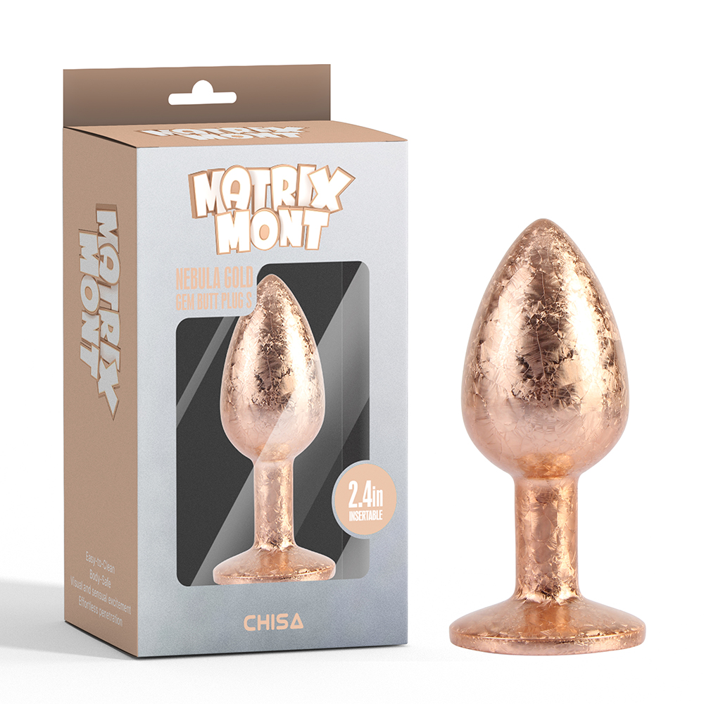 CHISA｜Nebula Gold Gem Butt Plug S 星雲金璀璨後庭塞 S