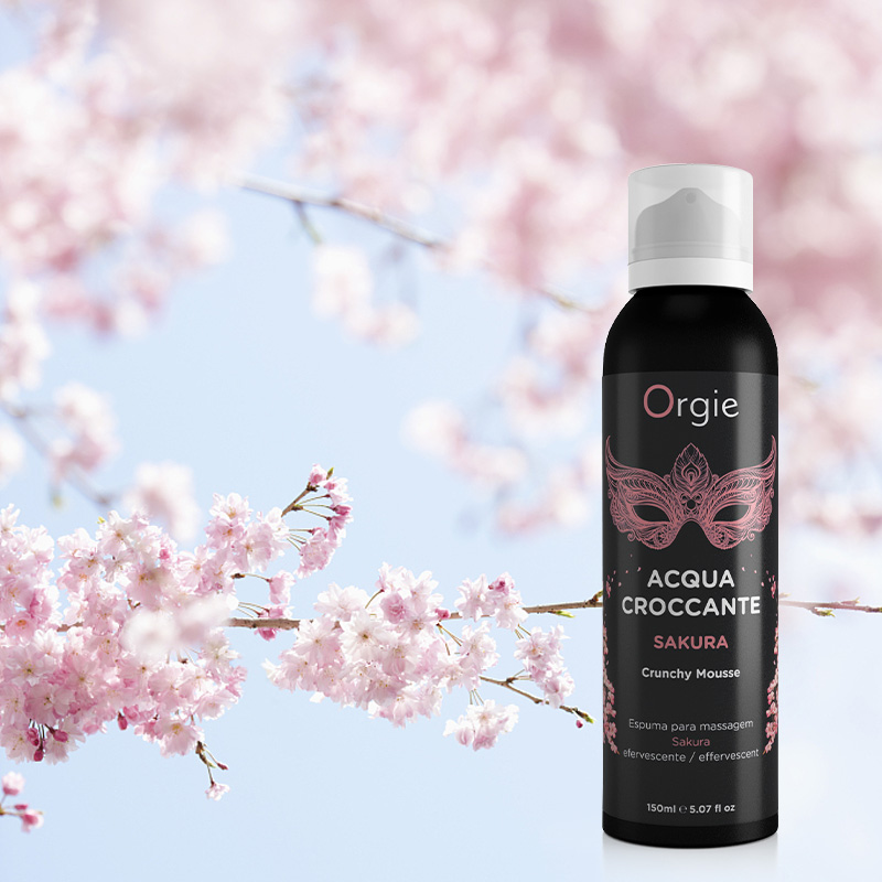 [NR]Orgie｜葡萄牙 Acqua Croccante Sakura 爆炸跳跳感 慕斯泡泡按摩液 櫻花香 男女可用- 150ml