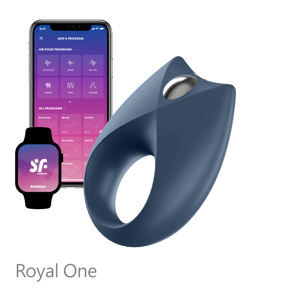 [DC]Satisfyer｜德國 Royal One 智能男士精力環 - 藍