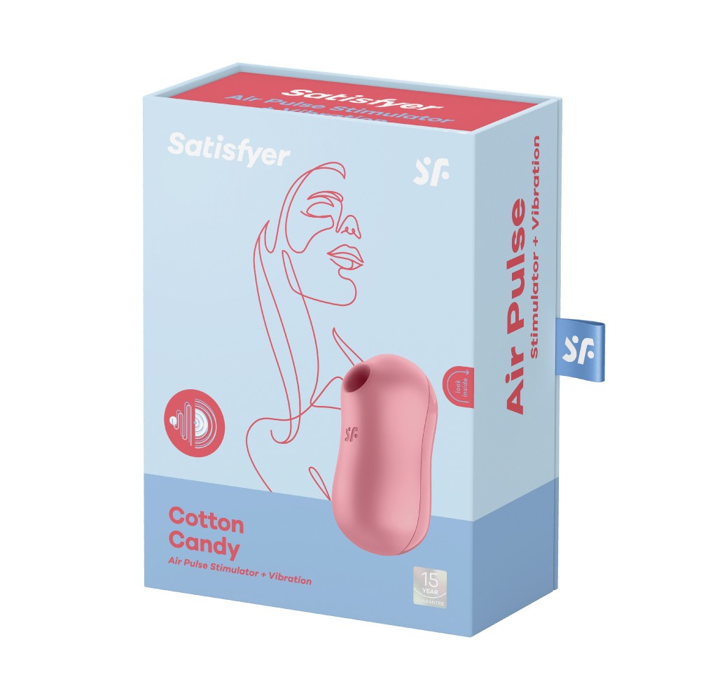 [EL]Satisfyer｜ Cotton Candy 吸吮陰蒂震動器 (淡紅)