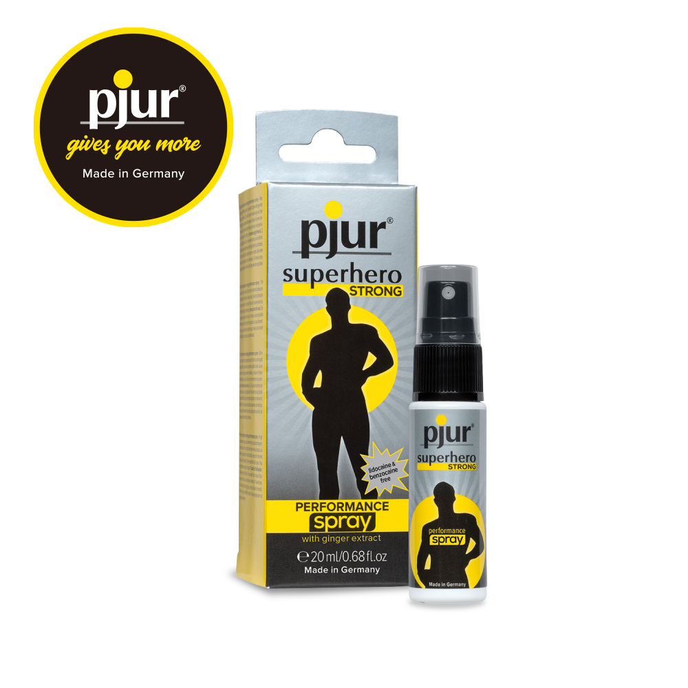 PJUR｜德國 碧宜潤 superhero STRONG Spray 超級英雄活力提升強效型噴霧 小黑噴 - 20ml