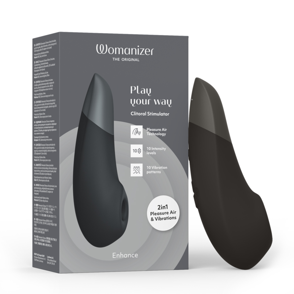 Womanizer｜德國 Enhance 吸吮震動器 跳蛋按摩器 黑