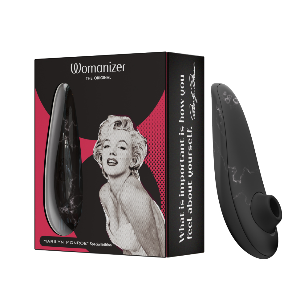 Womanizer｜瑪麗蓮夢露特別版 Classic 2 吸吮愉悅器 黑大理石 吸吮跳蛋