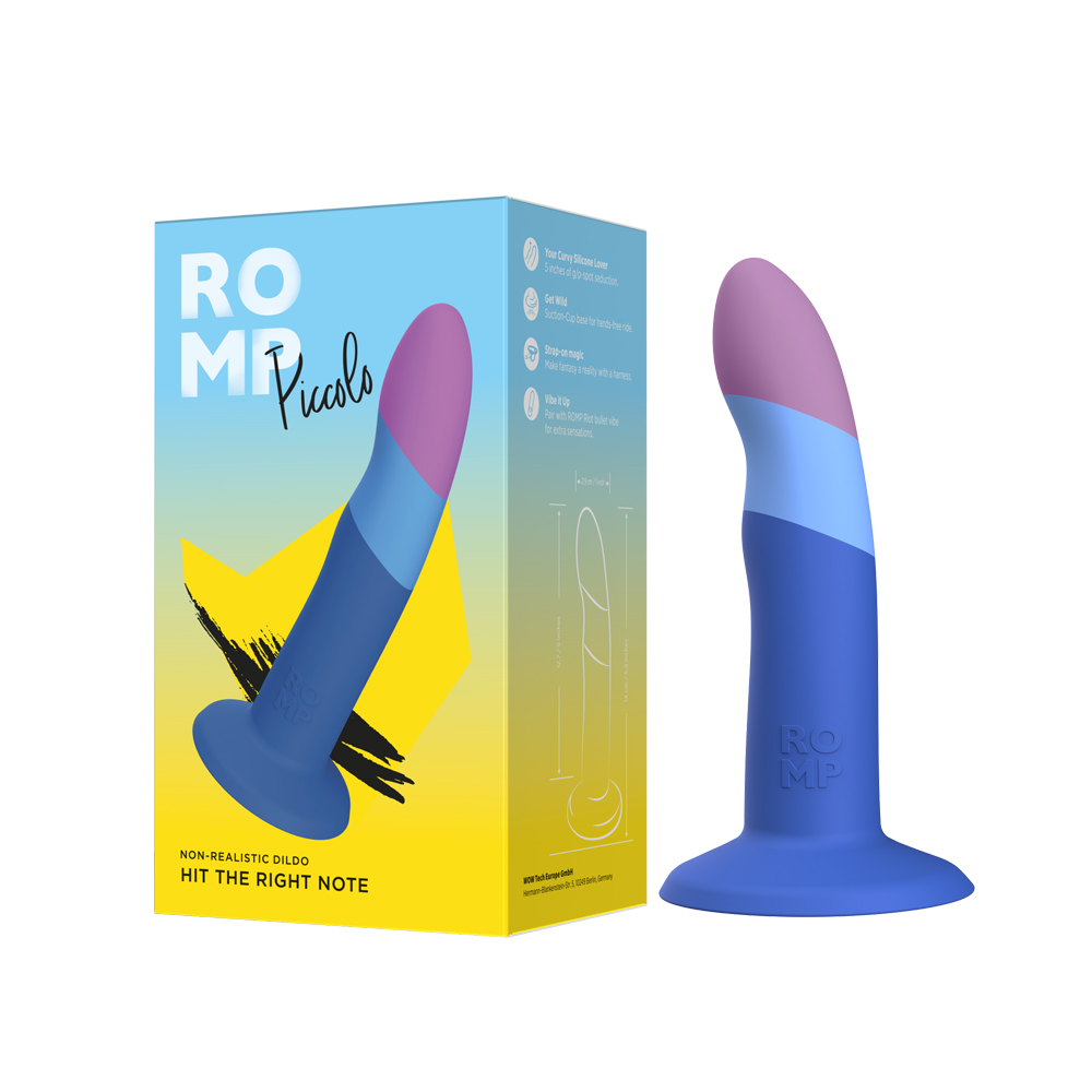 ROMP｜德國 Piccolo 5吋 矽膠陽具 藍紫