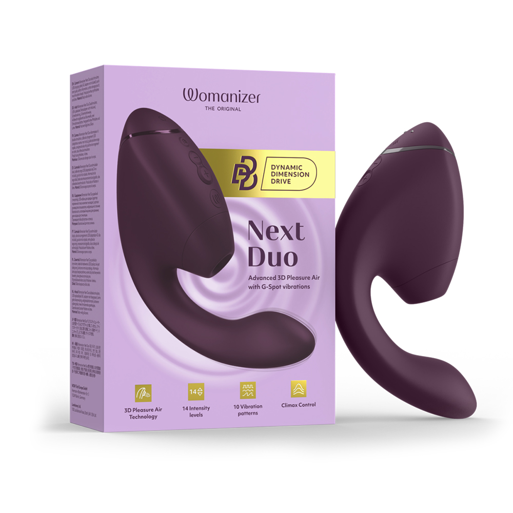 Womanizer｜德國 Next Duo 3D極致 震動吸吮 愉悅器 深紫
