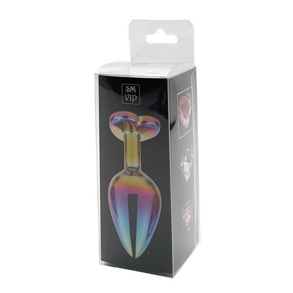 SM VIP｜鐳射心型後庭塞 俏皮粉 S - 49g