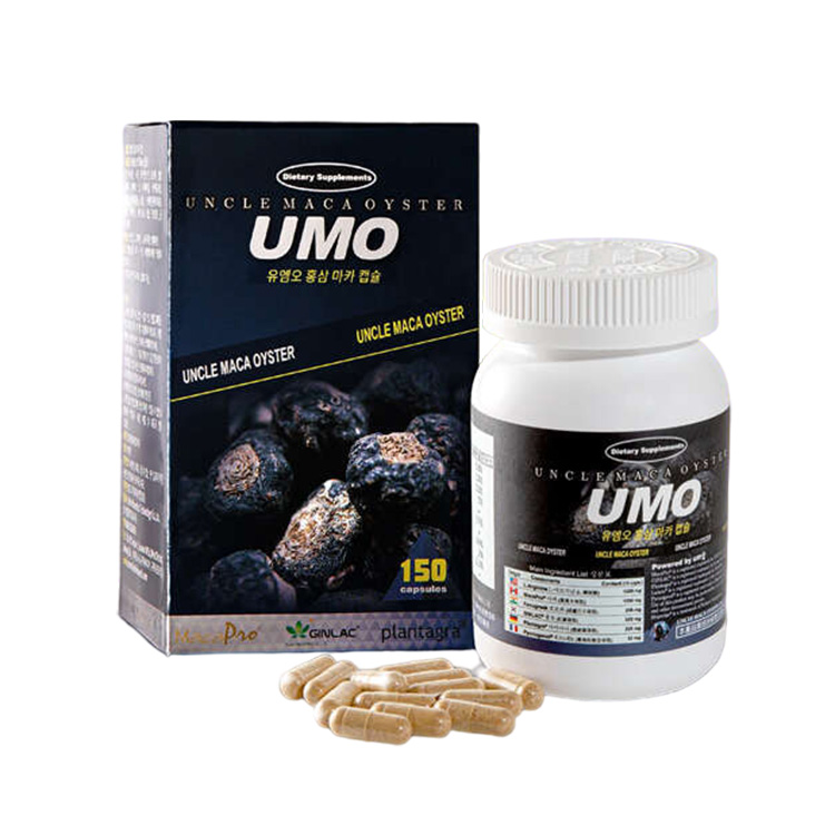 男性保健 NO.1 蠣瑪伯 UMO 紅蔘瑪卡保健膠囊 一硬到底！ 150粒/瓶