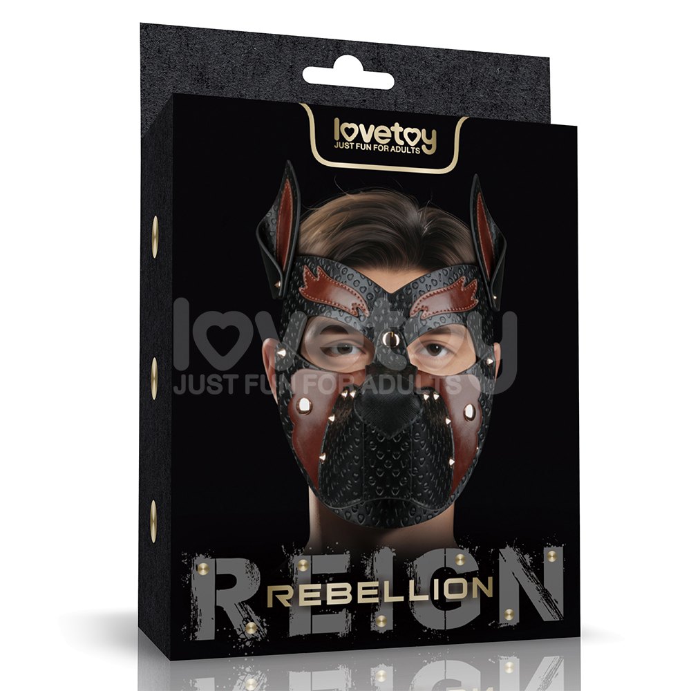 Lovetoy｜RebellionReign小狗面具-黑咖 BDSM