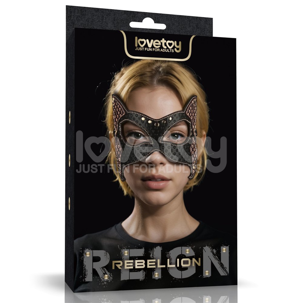 Lovetoy｜RebellionReign 鉚釘貓眼罩 BDSM