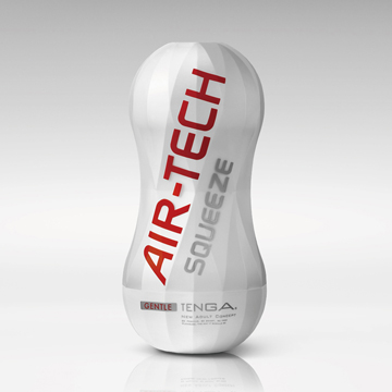 [EL]TENGA｜AIR-TECH SQUEEZE 軟殼增壓重覆使用飛機杯-柔軟白 ATS-001W
