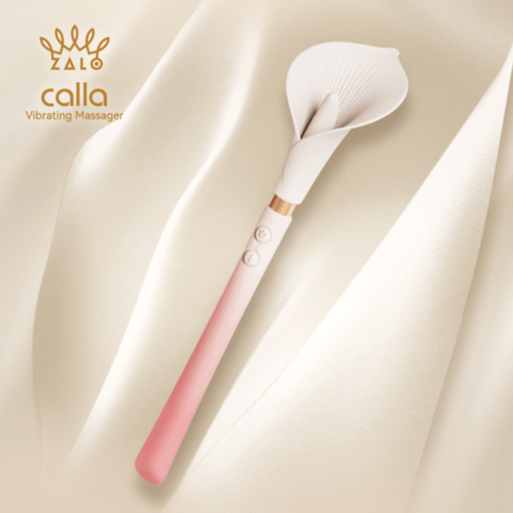 Zalo｜CALLA 海芋 雙頭震動棒 柔霧粉
